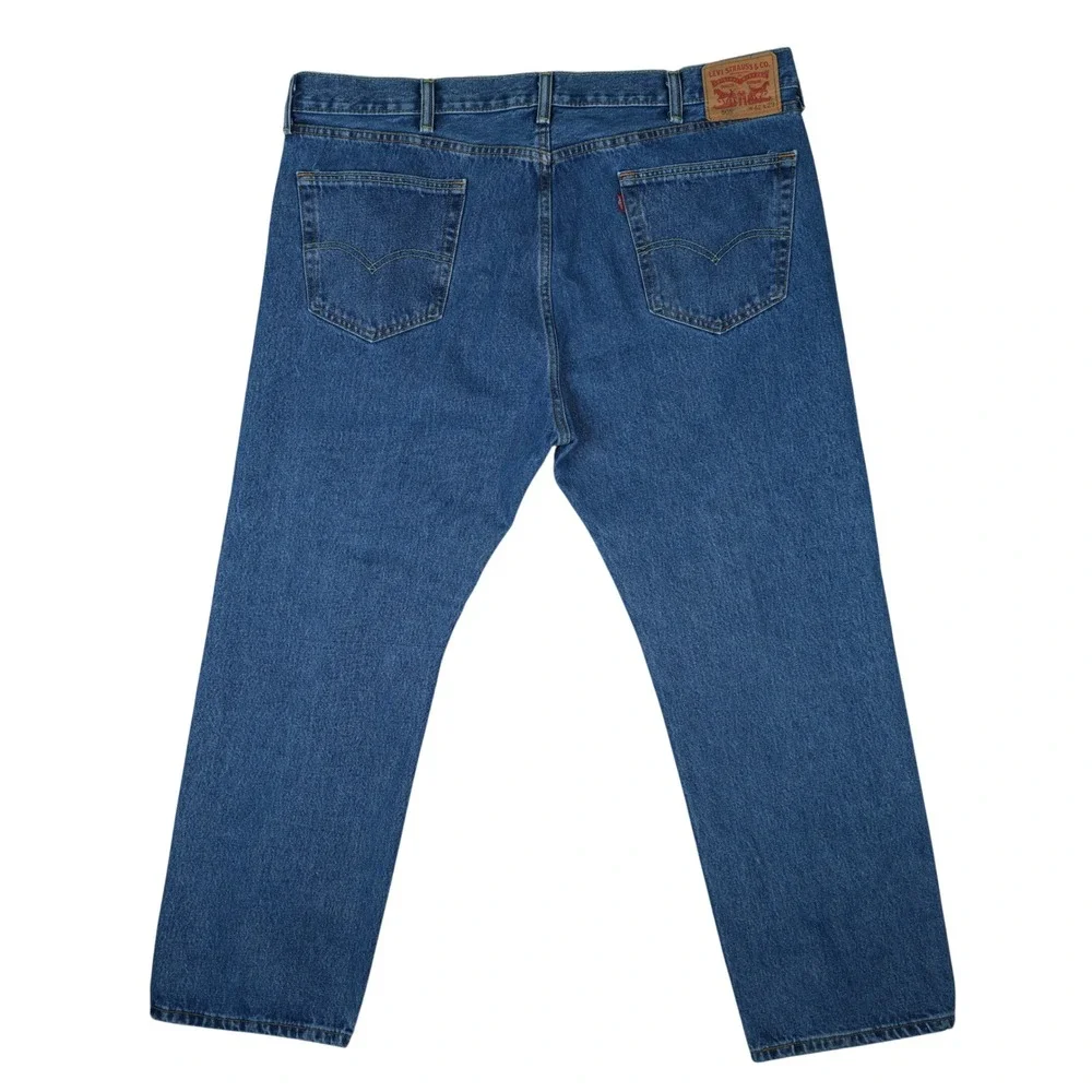 Levis 505 Regular Fit Jeans Mens 42x29 Blue Straight Leg Denim 100% Cotton 2017